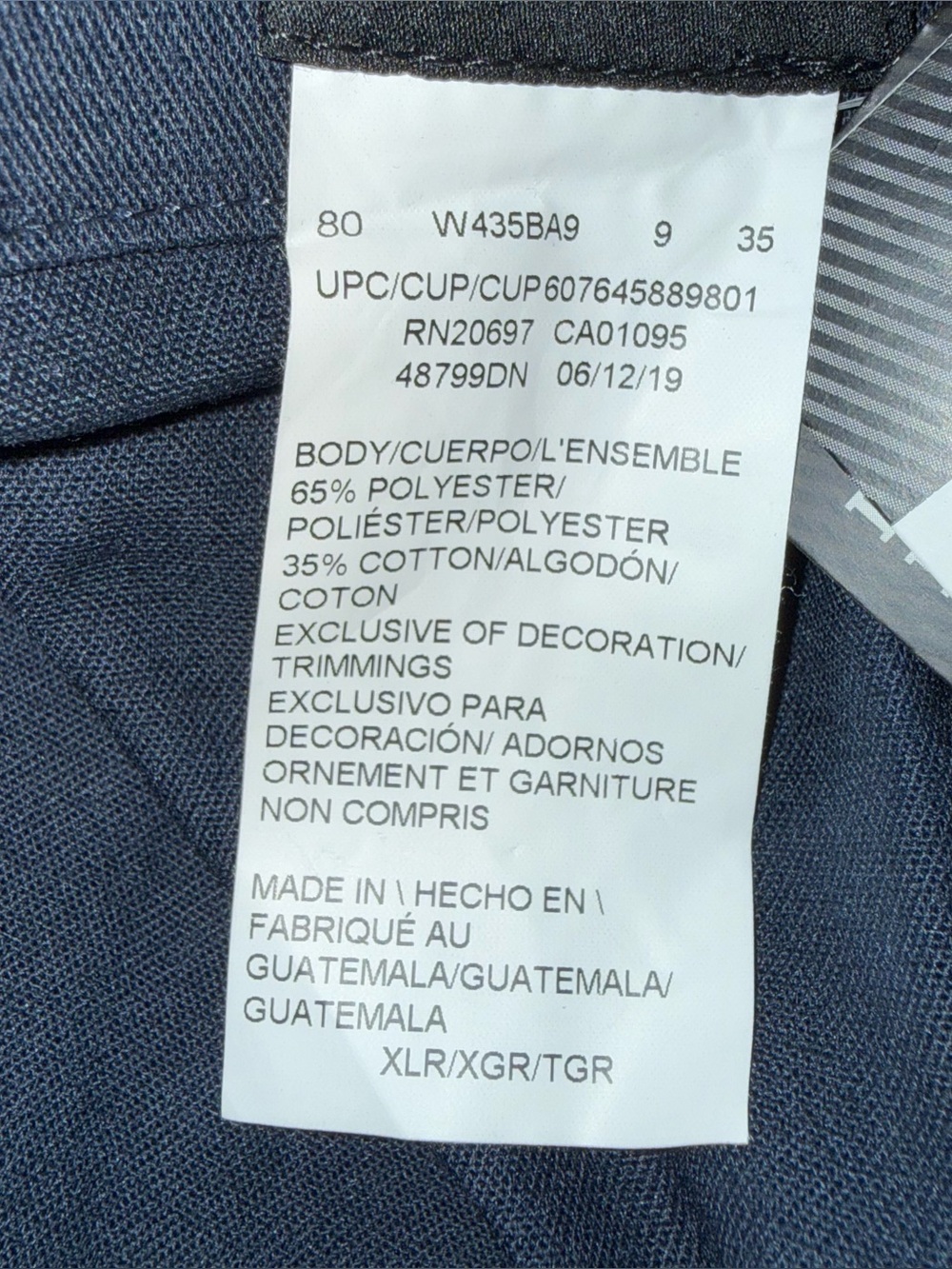 NWT Dickies Deluxe Blended Long Sleeve Coveralls Navy Blue Jumpsuit Workwear XL - Picture 13 of 13